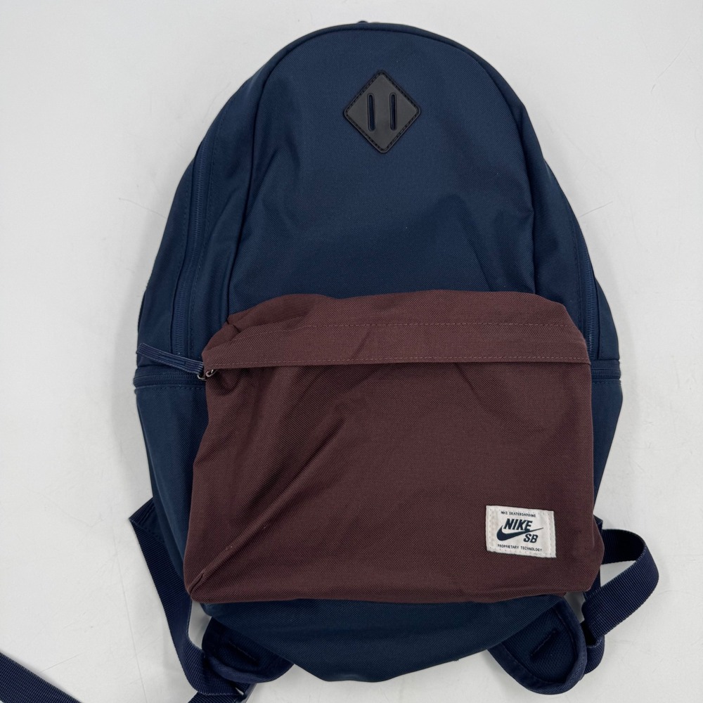 Nike SB Navy‎ Burgundy Backpack SB Logo Embroidered Padded Straps